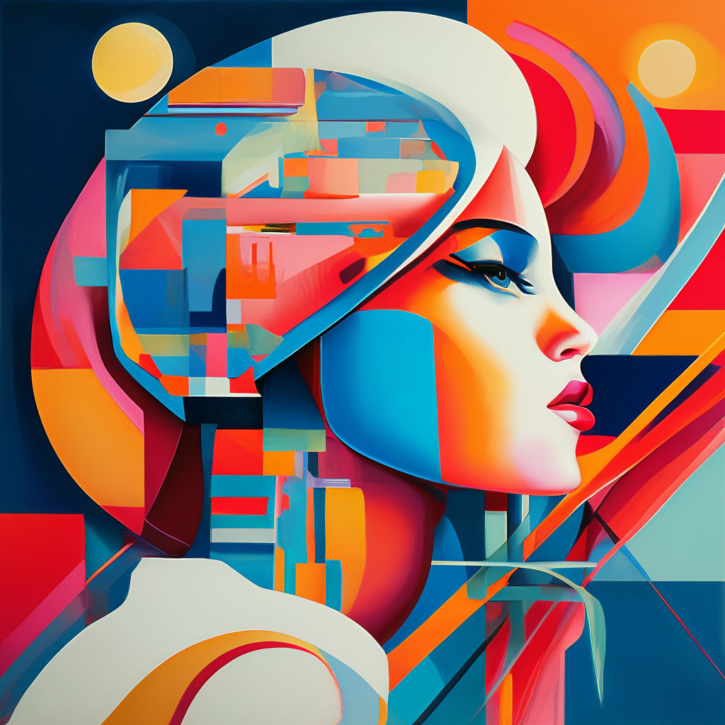 woman in abstract